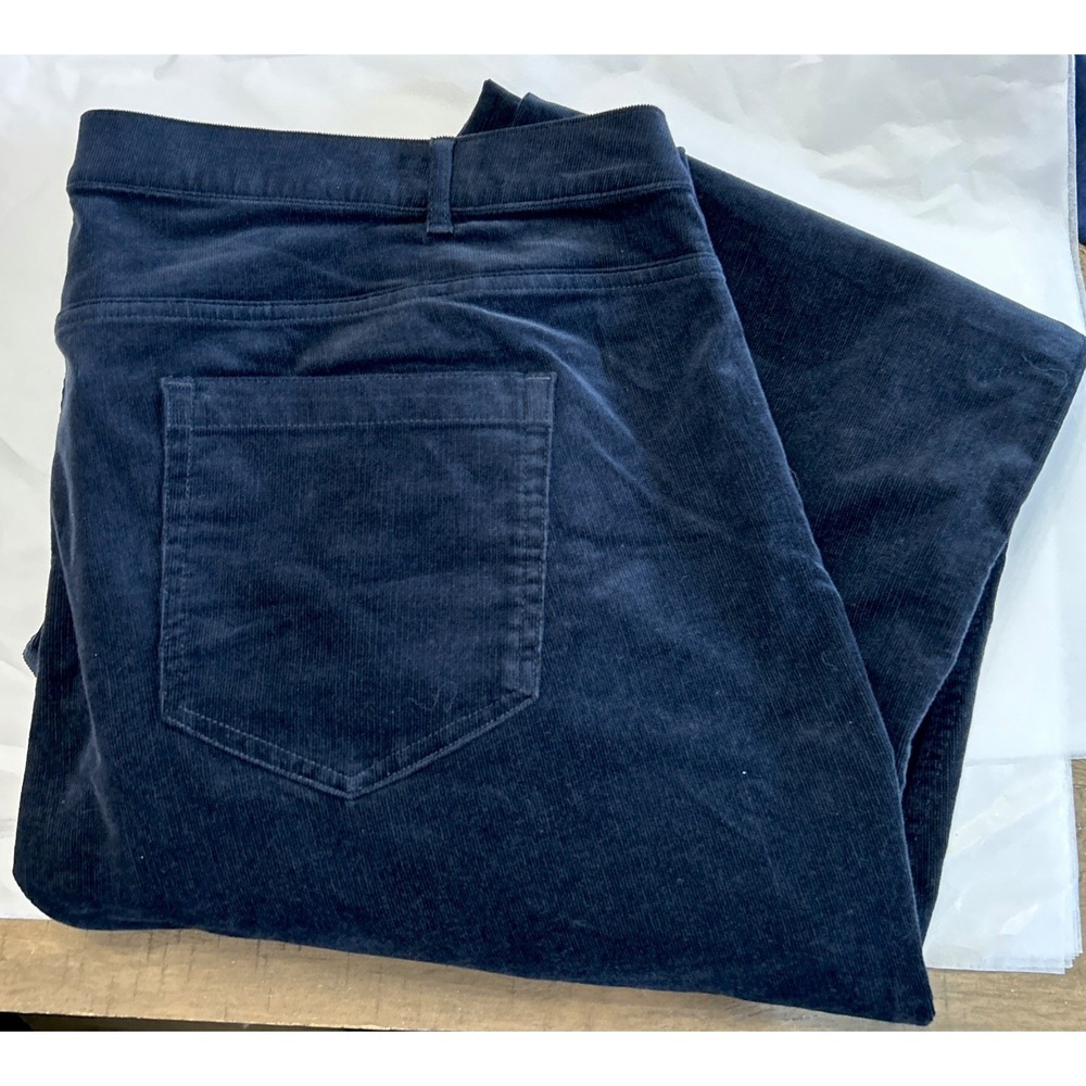 NWT J. Jill Corduroy Straight Leg Pants Womens Plus Sz 24 Blue New